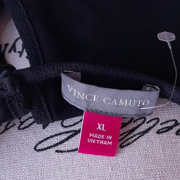 Vince Camuto Black Tie Blouse/Tunic NWT - Picture 4 of 5